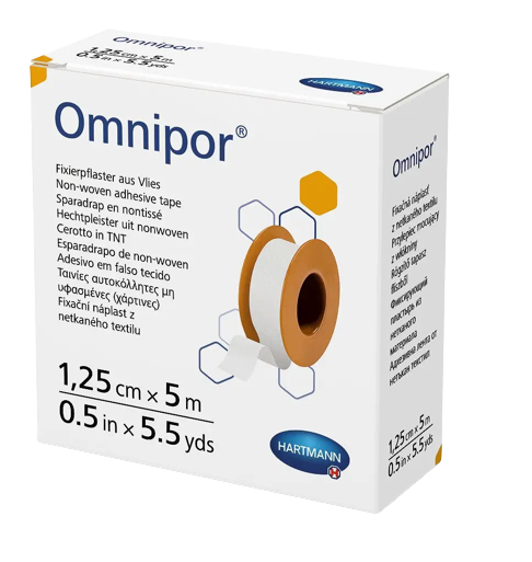 Пластир фіксуючий з нетканого матеріалу Omnipor® 1,25 см х 5 м 1шт